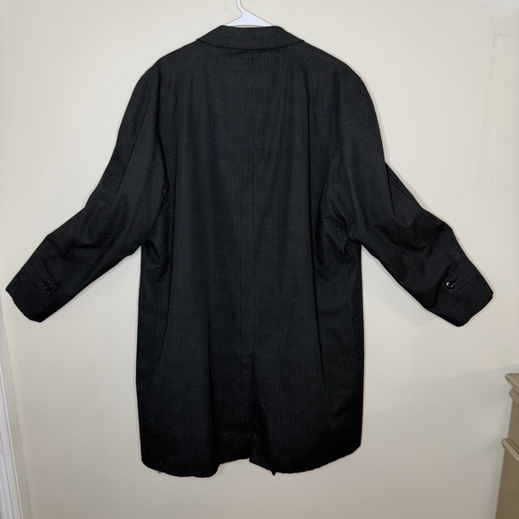 Larini Vintage Coat Men’s Size 44 Long Cravenette Zip-Out Liner Italy 90s - Picture 2 of 15